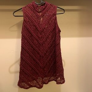 Knox Rose Lace Halter Tank Top